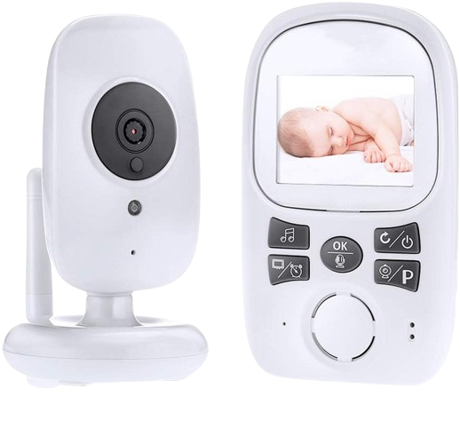 Baby Monitor,Monitorizare Video Audio Bebelusi, Senzor Sunet, NIGHT VISION, Functie Talk-Back, Monitorizare Temperatura Ambientala, Cantece de Leagan